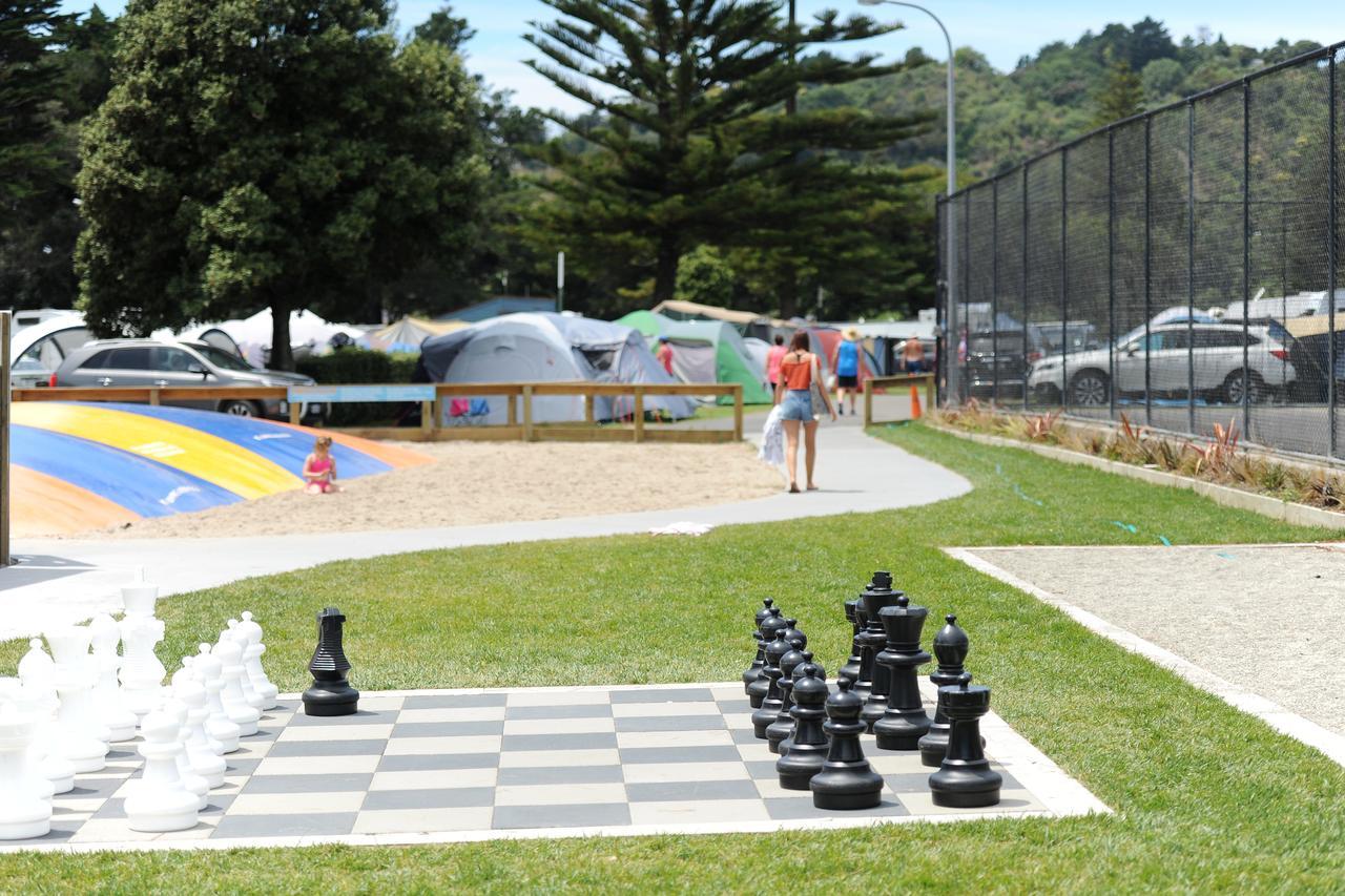 Waikanae Beach Top 10 Holiday Park Gisborne Eksteriør bilde